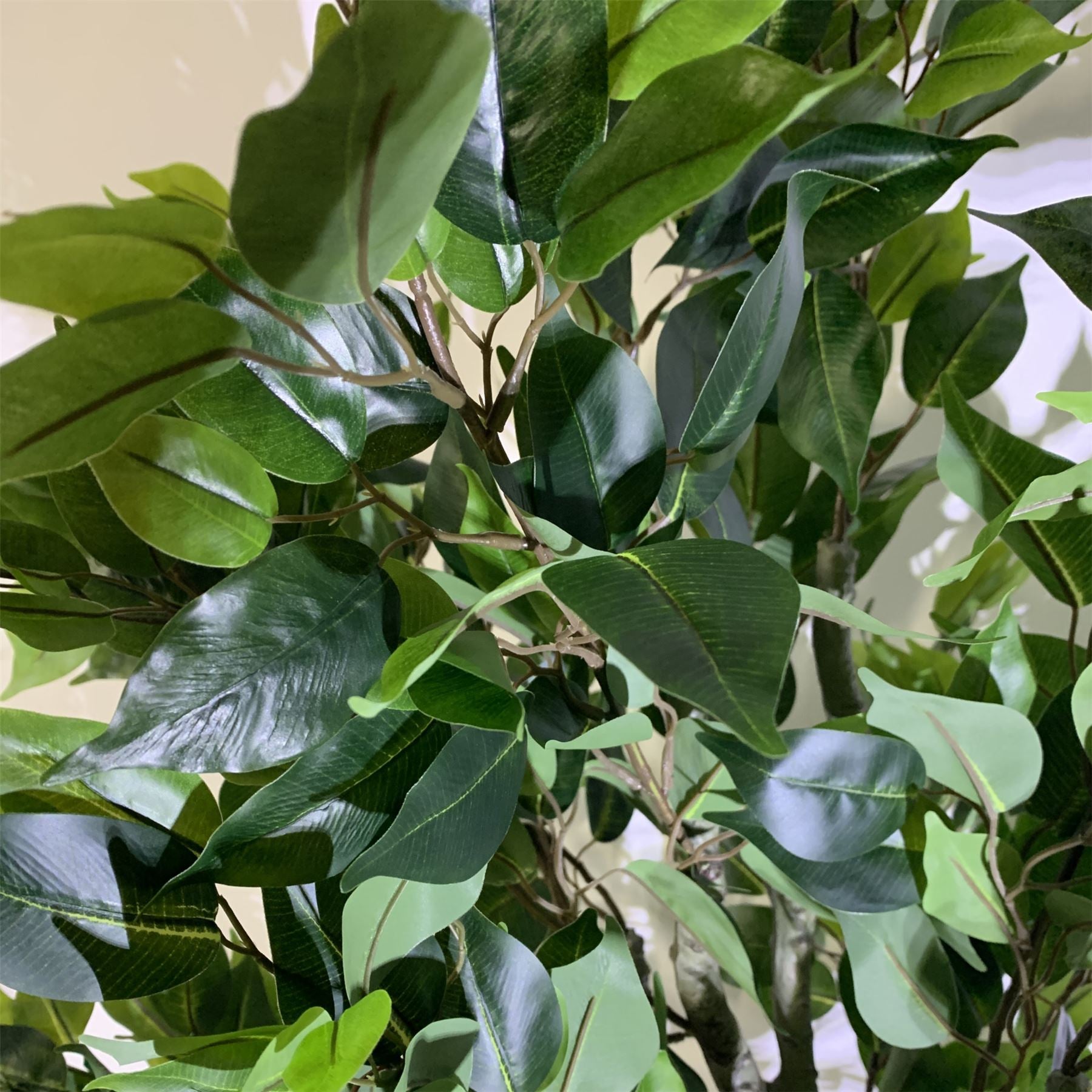 100cm Premium Artificial Ficus Twist Tree Copper Curve Planter