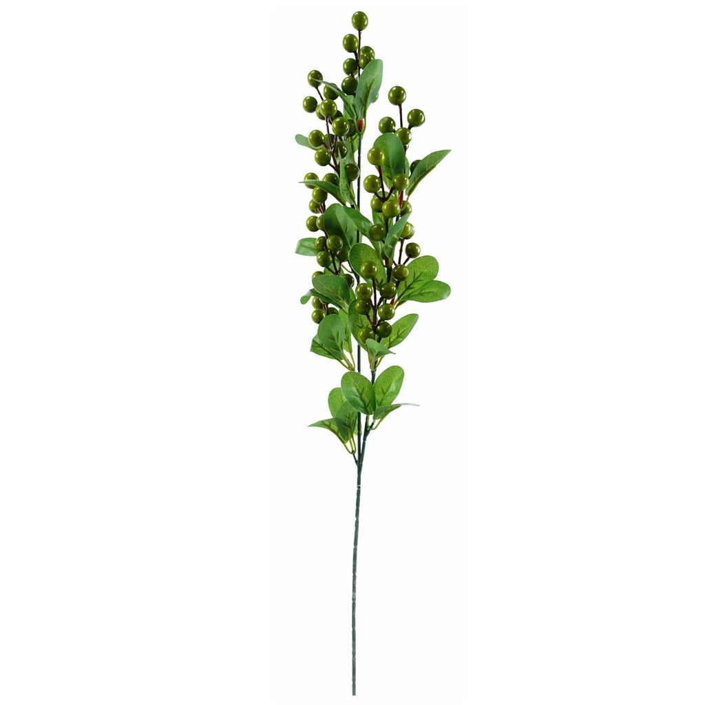80cm Artificial Red Lily Arrangement Silver Glass Vase