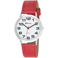 Ravel Men's Basic White Dial Red Leather Strap Watch R0105.10.1A