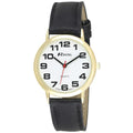 Ravel Men's Basic White Dial Black Leather Strap Watch R0105.05.1A
