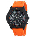 Henley Men's Multi Eye Black Dial With Orange Sports Large Silicone Strap Watch H02218.8