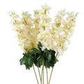 Pack of 6 x 75cm Delphinium Cream Artificial Stem