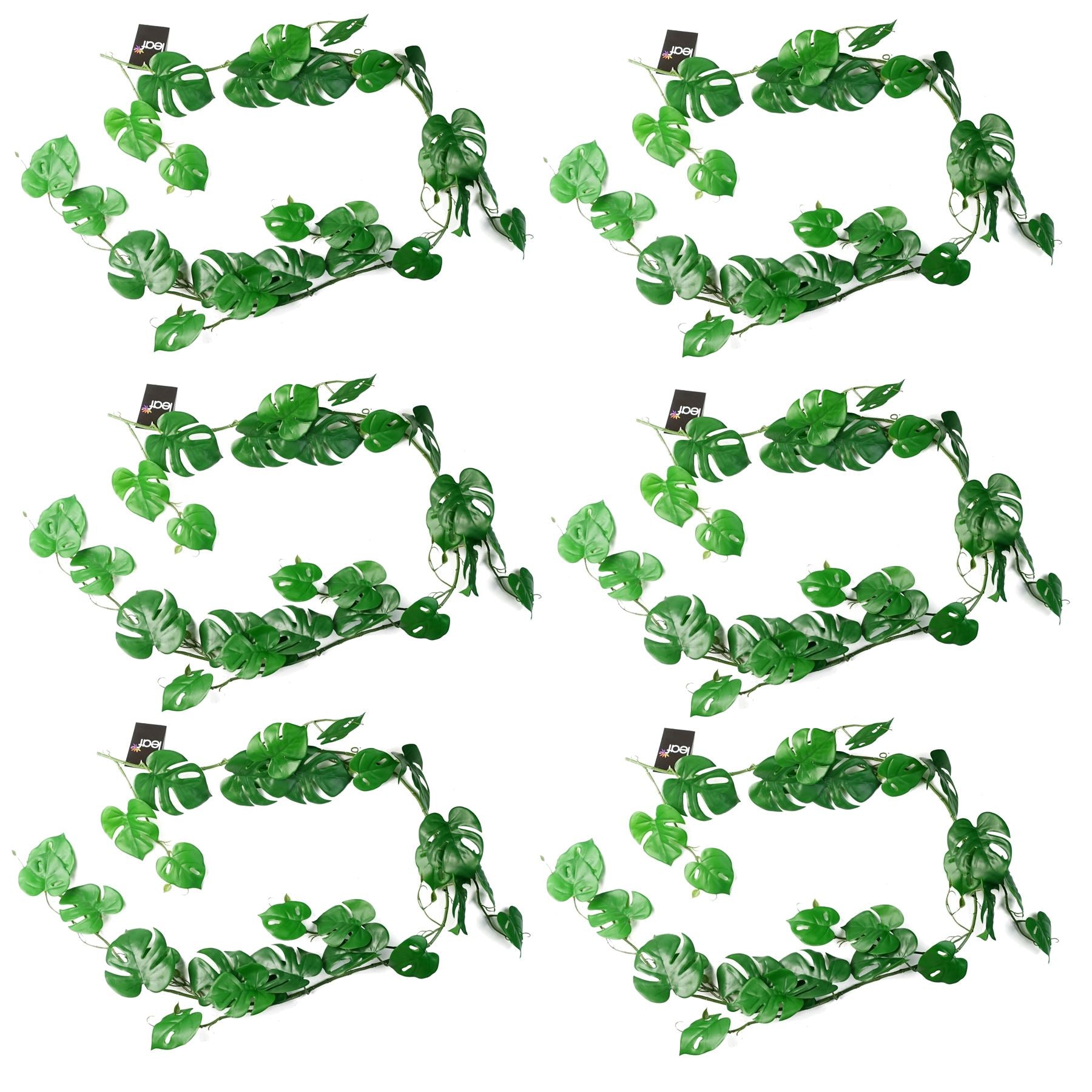 6 x 180cm Artificial Hanging Trailing Monstera Plant