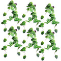 6 x 120cm Artificial Hanging Trailing Plant Alocasia Dragon Scale Green