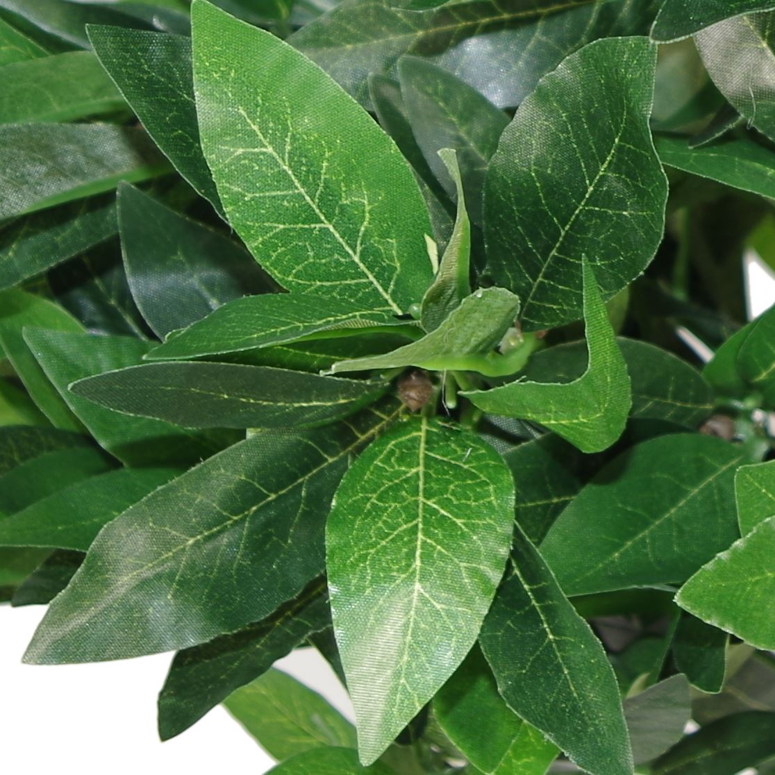 Pair of 120cm (4ft) Artificial Topiary Bay Trees Pyramid Cones - Extra Large