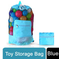 Doodle Nylon Toy Storage Bag and Play Mat - Blue