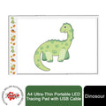 Doodle A4 Ultra-Thin Portable LED Tracing Pad with USB Cable, Dinosaur