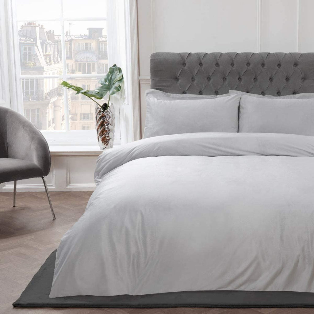 Matt Velvet Silver Bedding SB