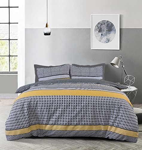 Stripe Geo Mono Duv Set Single