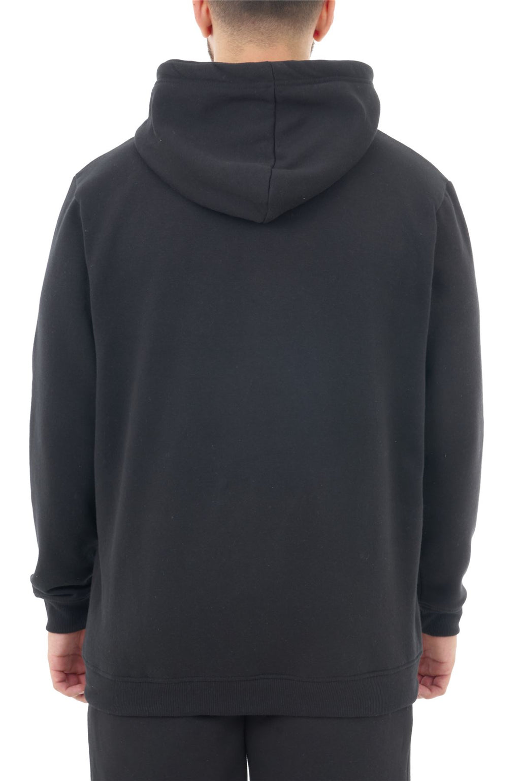 Basic Men's Zipper Hoodie Black M