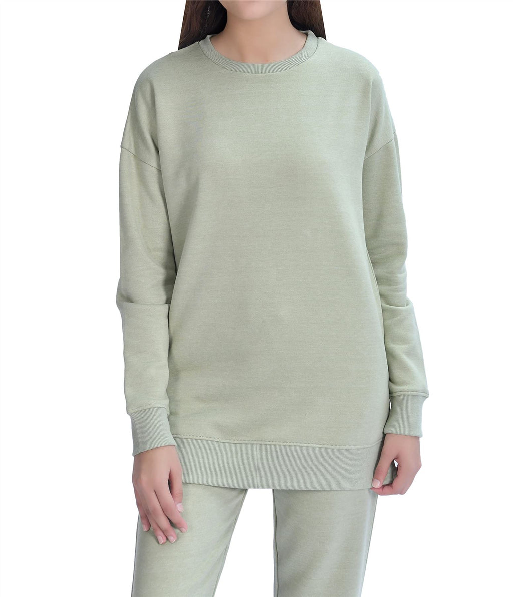 Ladies Sweatshirt L Sage