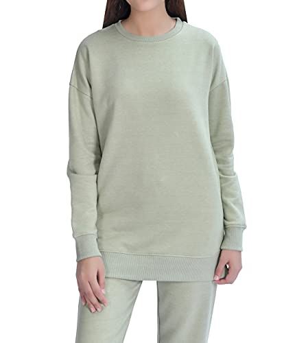 Ladies Sweatshirt L Sage