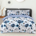 Inky Floral Blue Duvet Set SB
