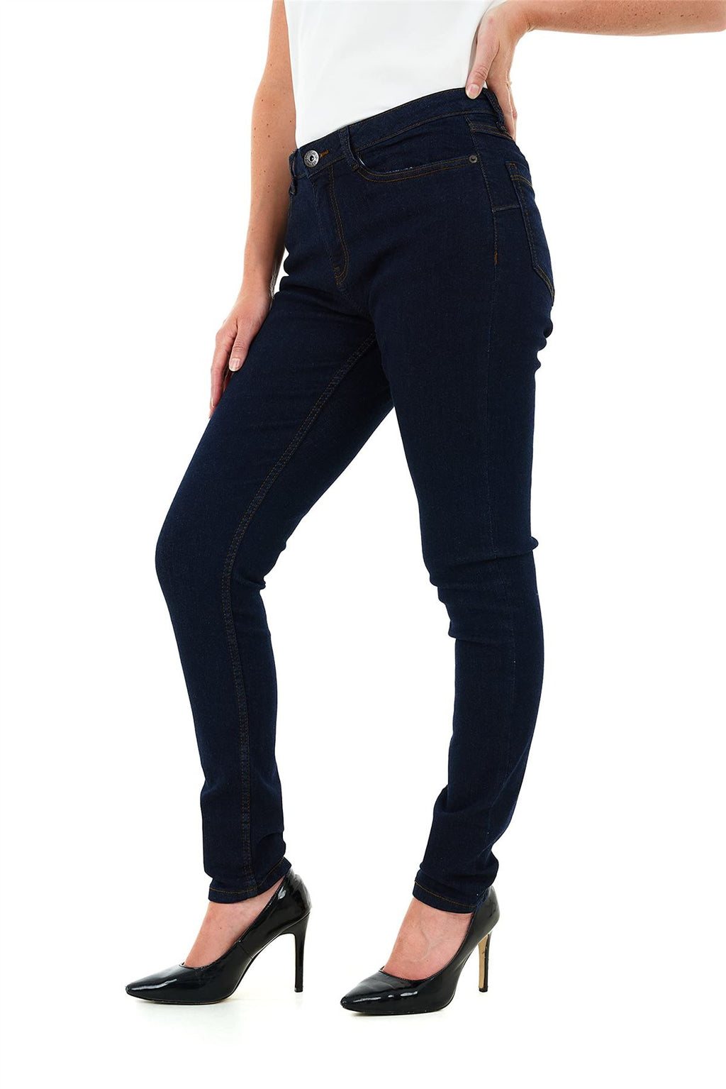 Ladies 5 Pocket Skinny Jean INDIGO 12