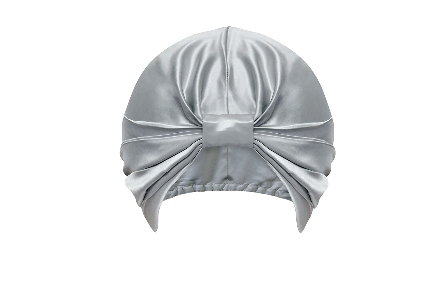 Silk Hair Wrap 20cm Diam Silver Grey