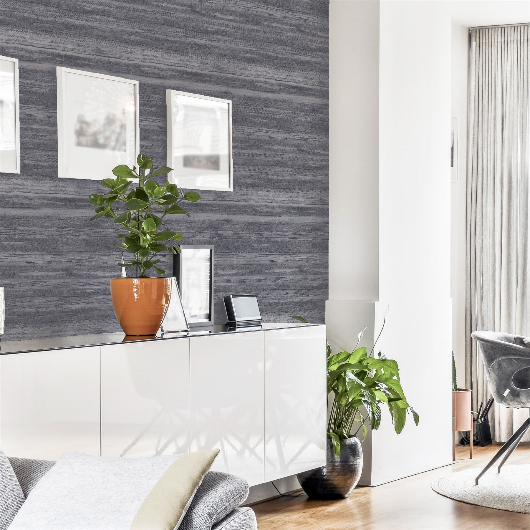 Sahara Pewter Wallpaper sw6