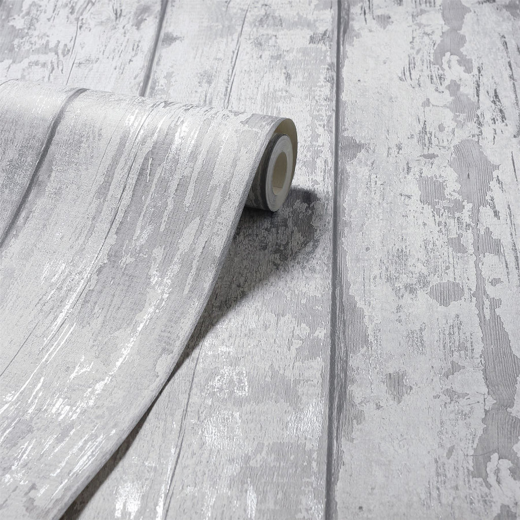 Metallic Washed Wood Grey/Silver sw12