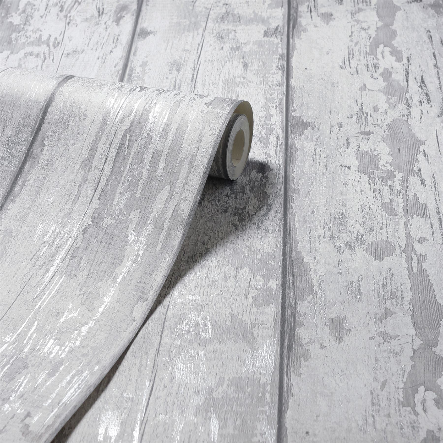 Metallic Washed Wood Grey/Silver sw12