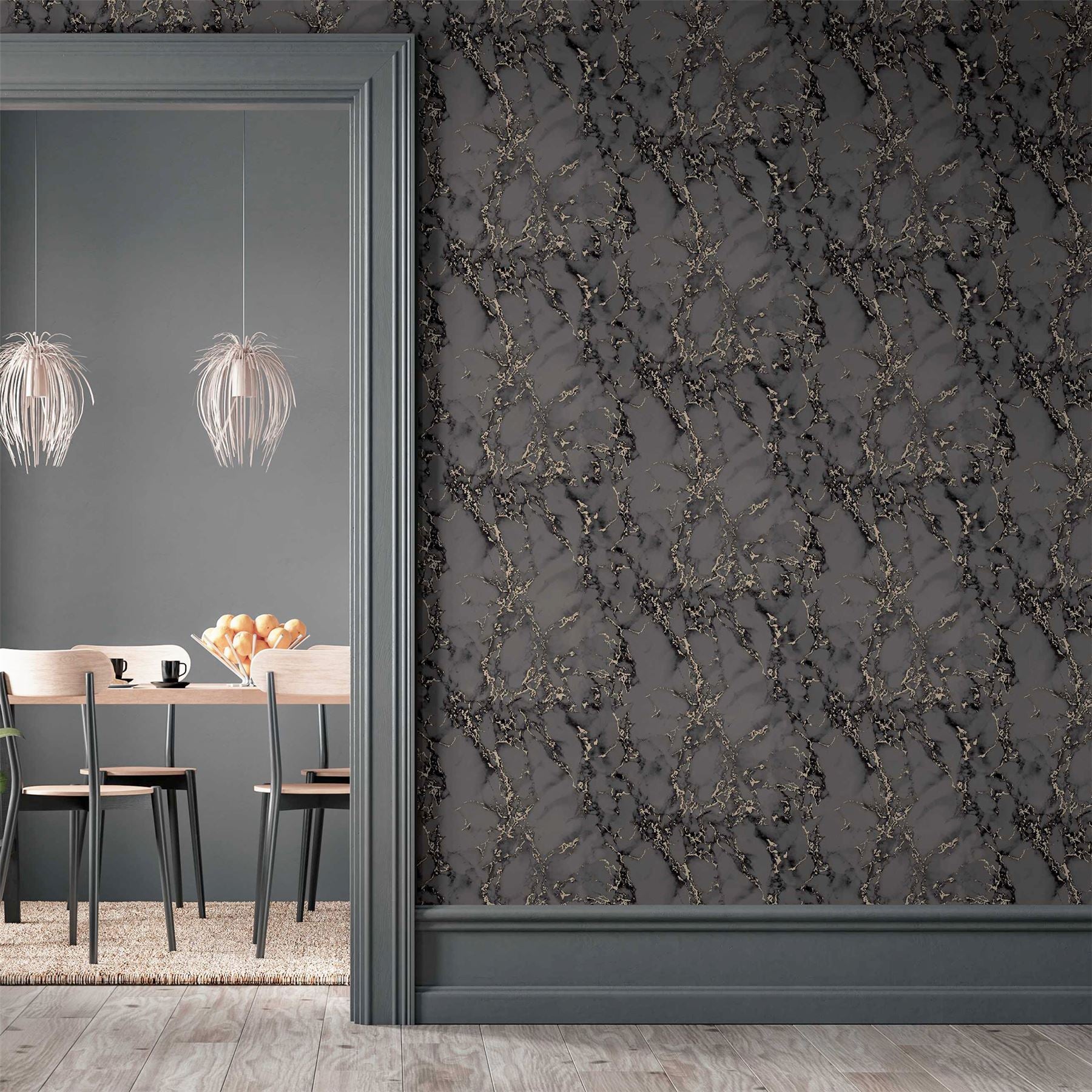Carrara Marble Charcoal sw12