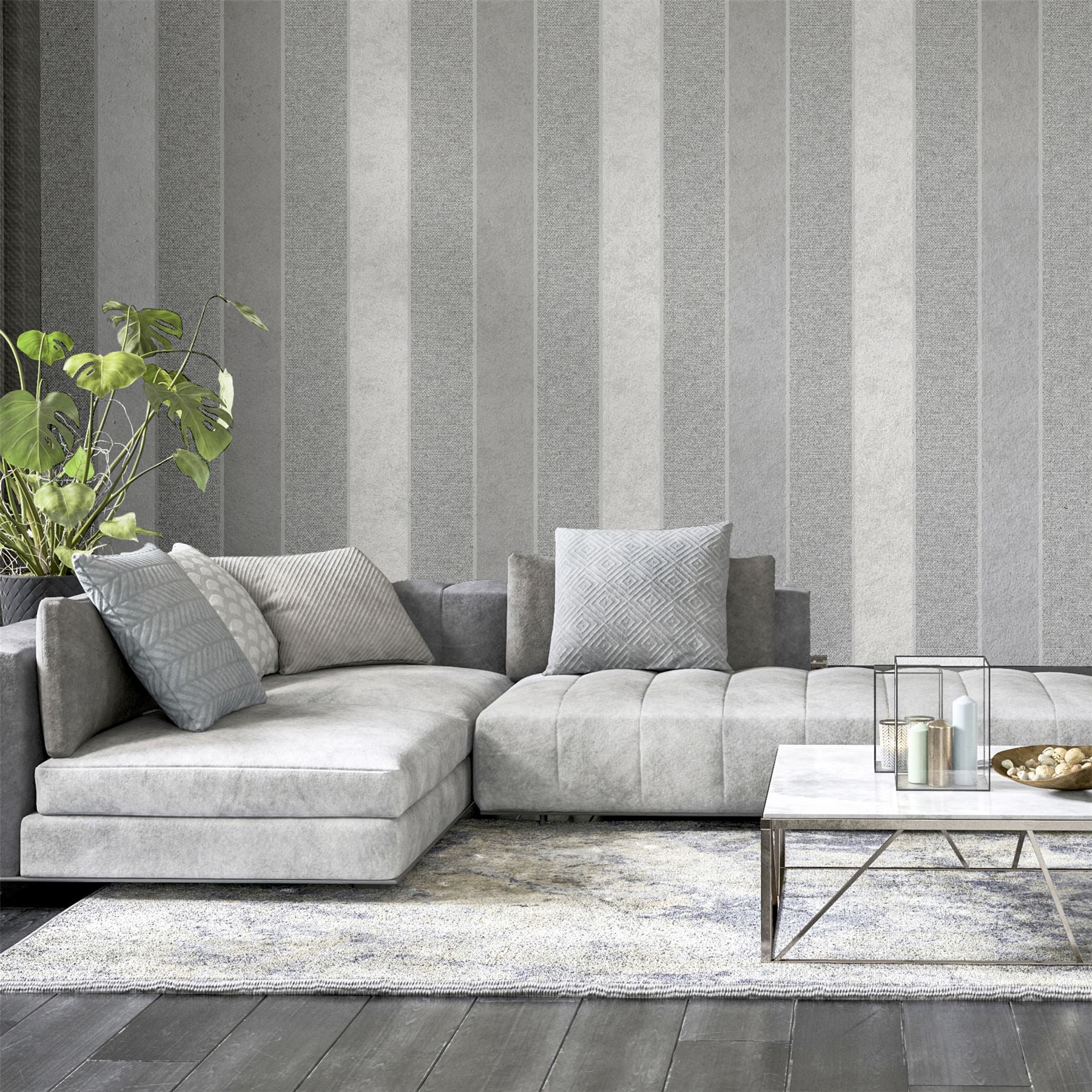 Calico Stripe Grey sw12