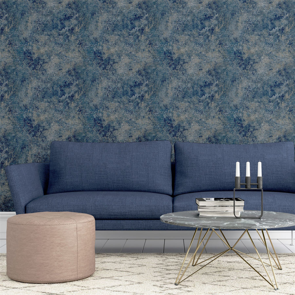 Modern Raffia Navy & Natural sw6