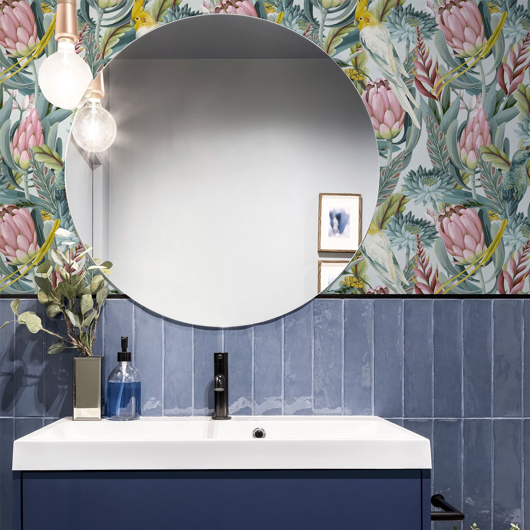 Rainforest Escape Green Pink sw12