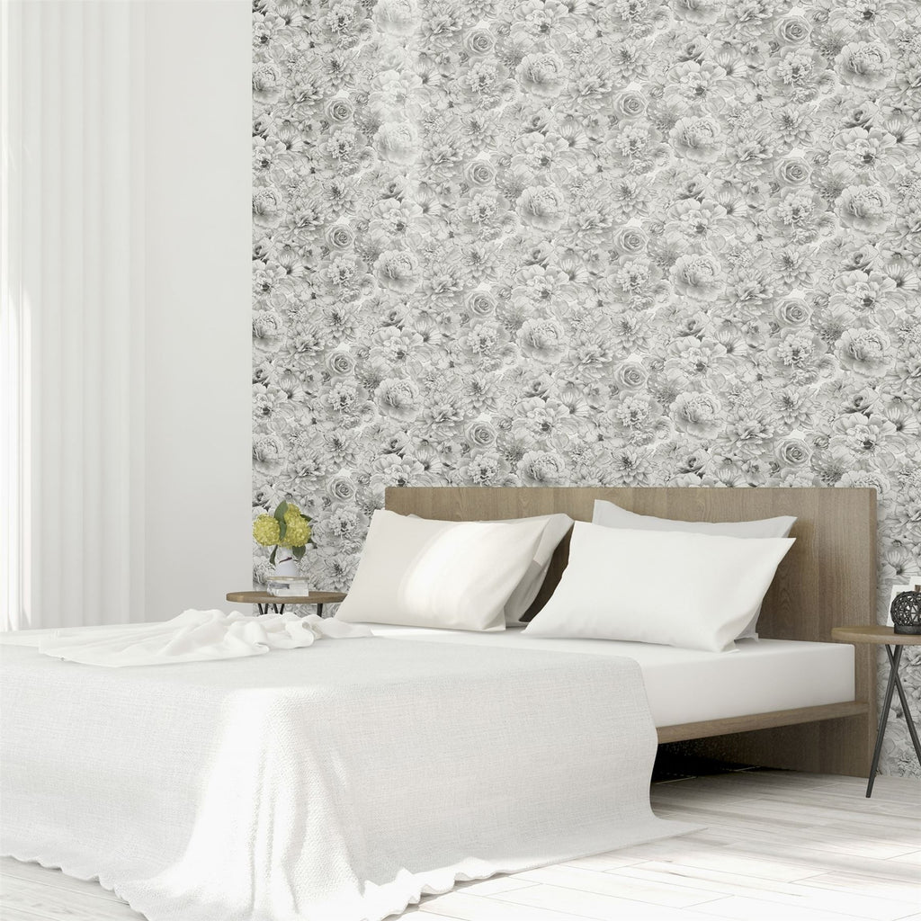 Glitter Bloom Silver sw12