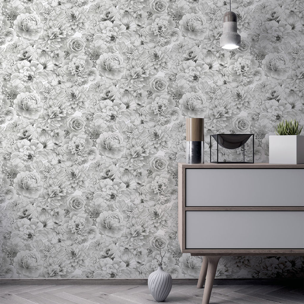 Glitter Bloom Silver sw12