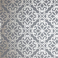 Ornate Motif Charcoal/Rose Gold sw12
