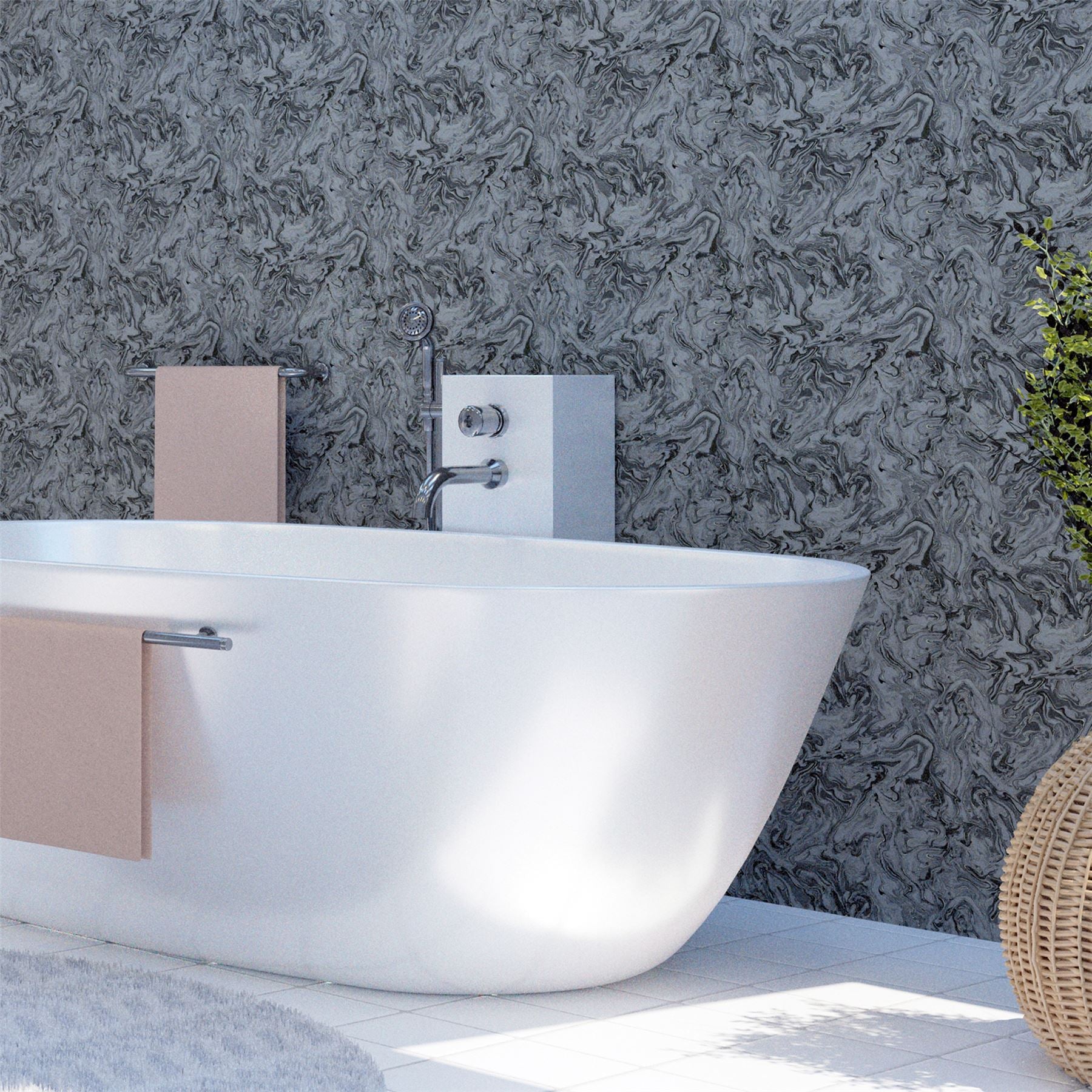 Liquid Marble Charcoal sw12