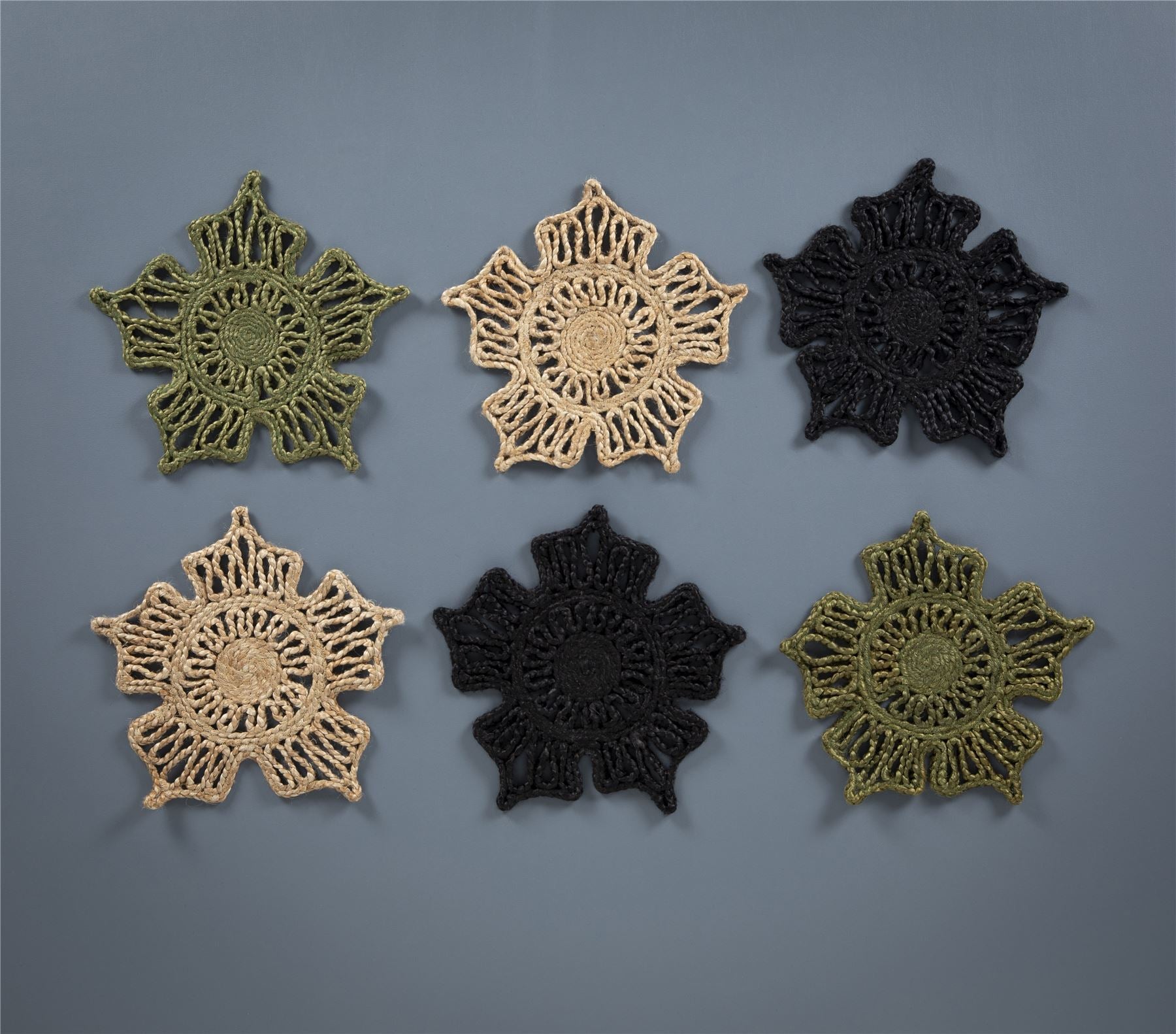 Severn Jute Star 36x36cm Natural Set of 2 Placemats