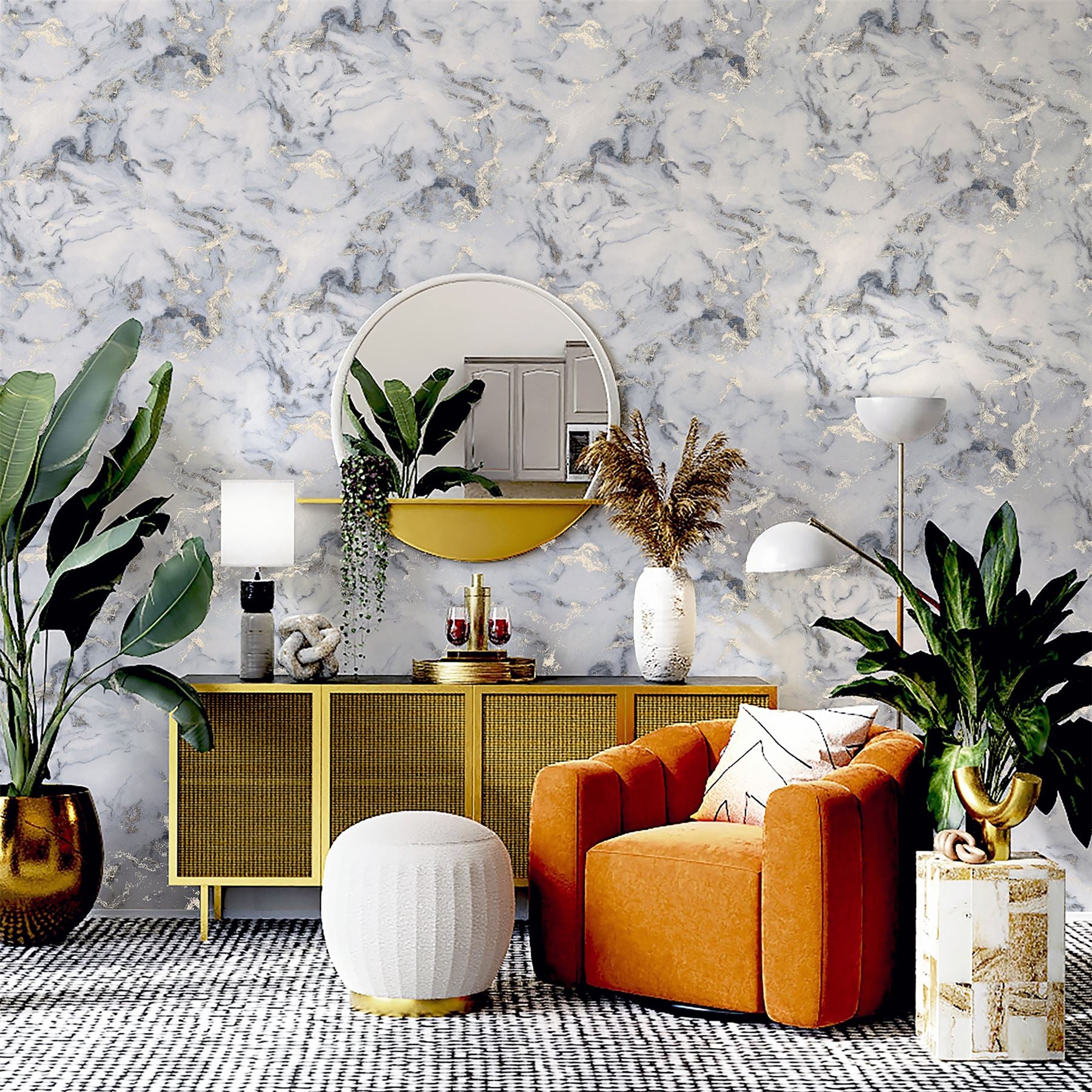 Bahia Marble Mono Gold sw12