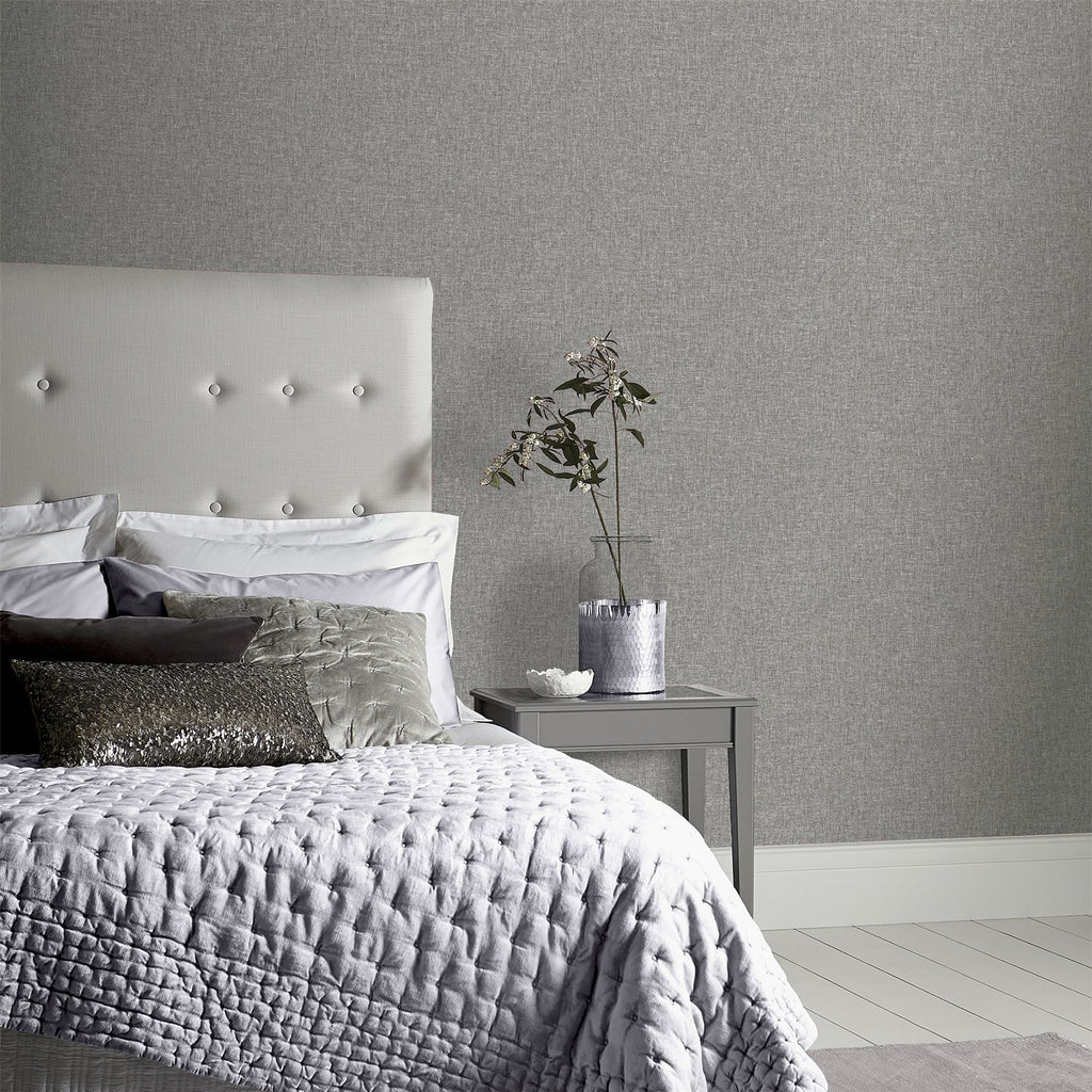 Linen Texture Mid Grey sw12