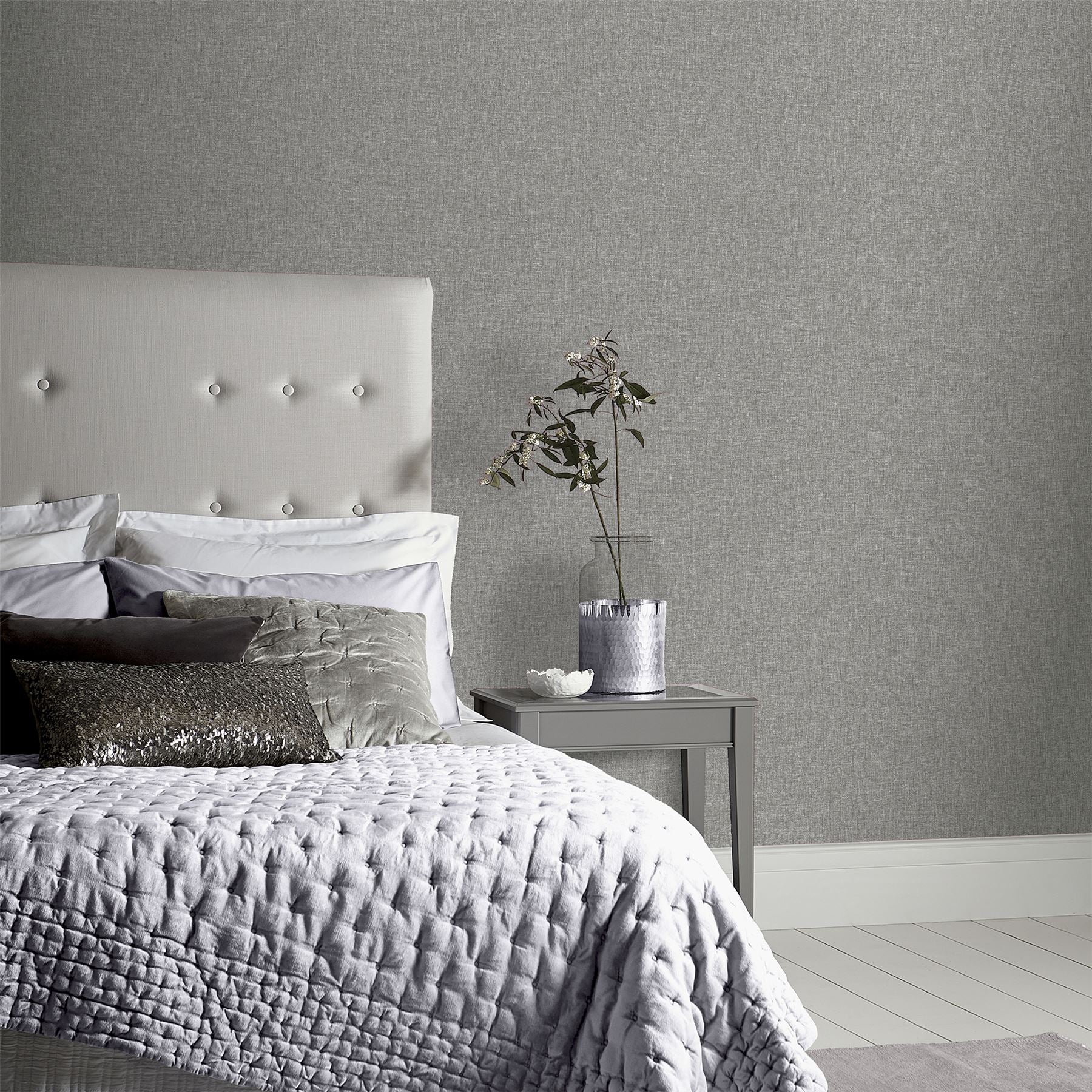 Linen Texture Mid Grey sw12