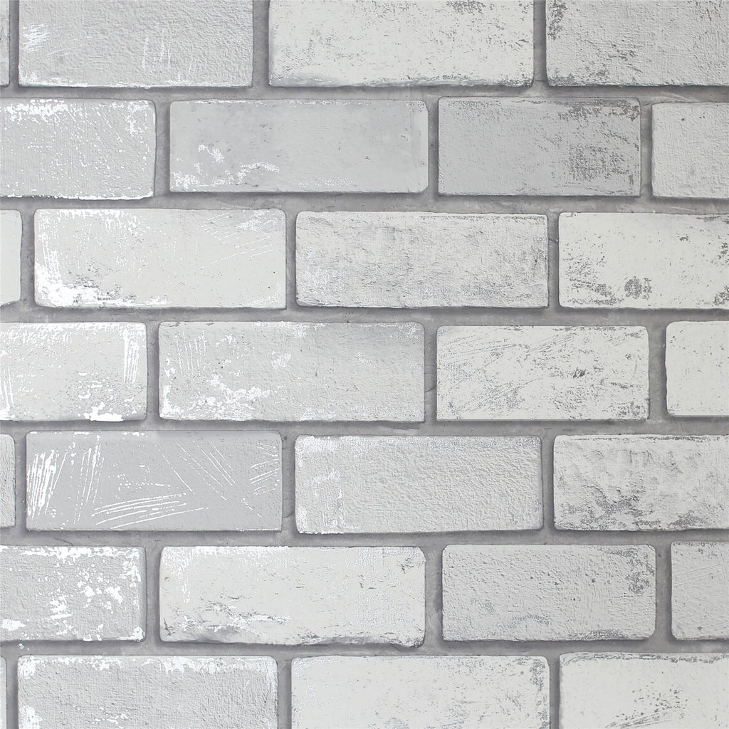 Metallic Brick White/Silver sw12