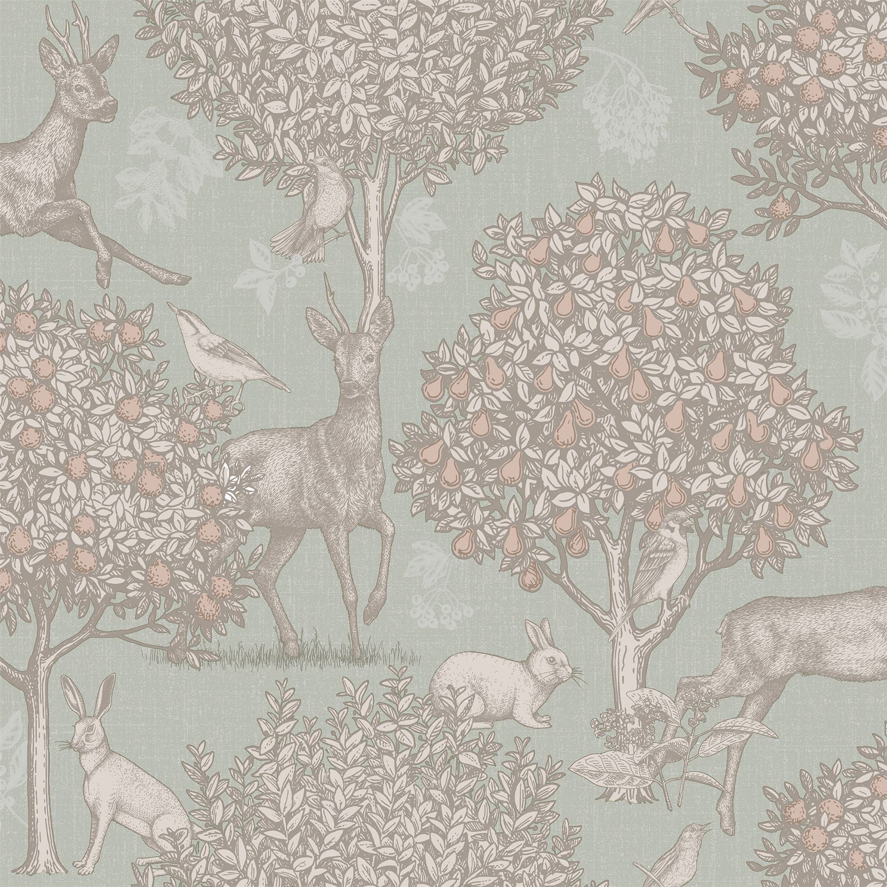 Woodland Scene Sage Green sw12