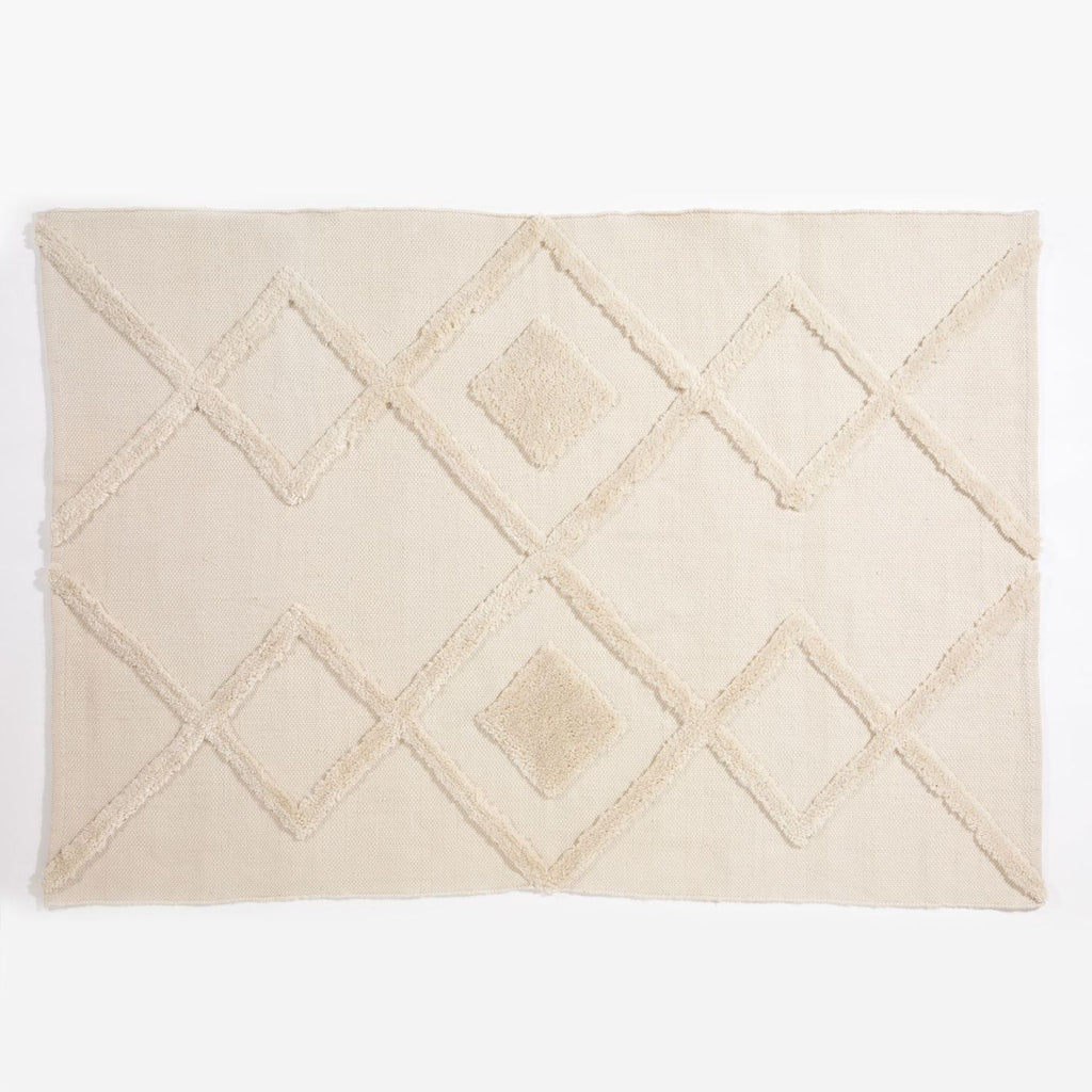 Windsor Geo Tufted 160x230cm Cream Rug