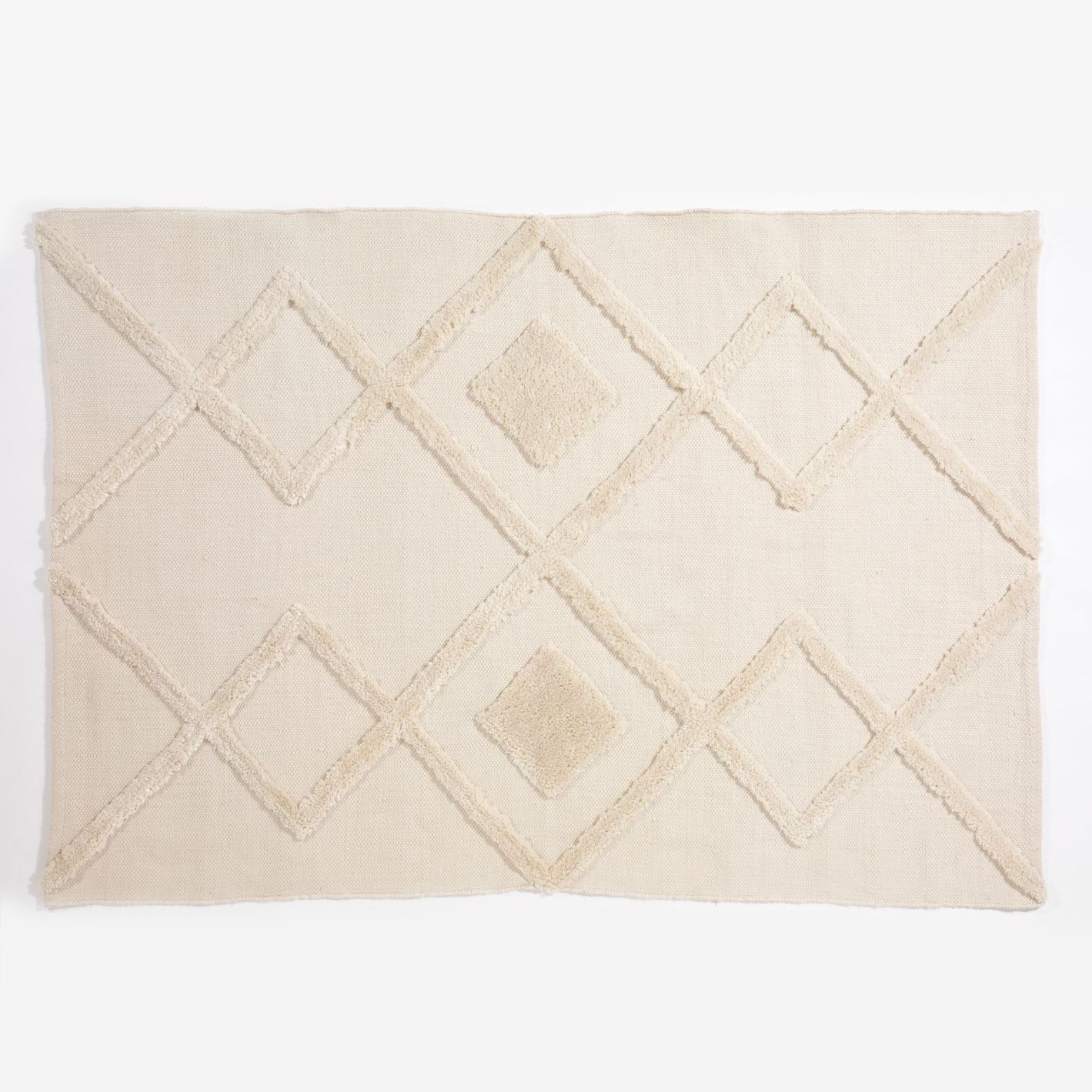 Windsor Geo Tufted 160x230cm Cream Rug