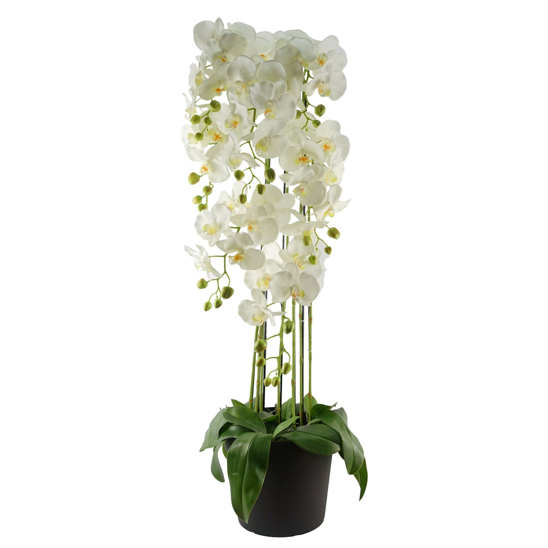 110cm Large White Orchid Plant Artifcial 41 REAL TOUCH flowers