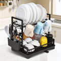 Vinsani 2 Tier Dish Drainer Black