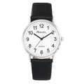 Ravel Men's Classic Big White Dial Black Leather Strap Watch R0129.20.1