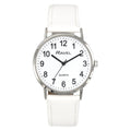 Ravel Men's Ladies Classic Big White Dial White Leather Strap Watch R0129.24.1