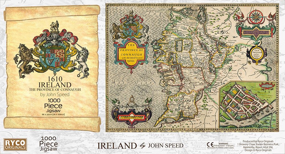 Connaugh Historical Map 1000 Piece Jigsaw Puzzle (1610)