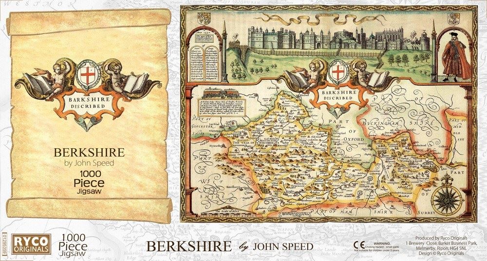 Buckinghamshire Historical Map 1000 Piece Jigsaw Puzzle (1610)