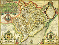 Monmouthshire Historical Map 1000 Piece Jigsaw Puzzle (1610)