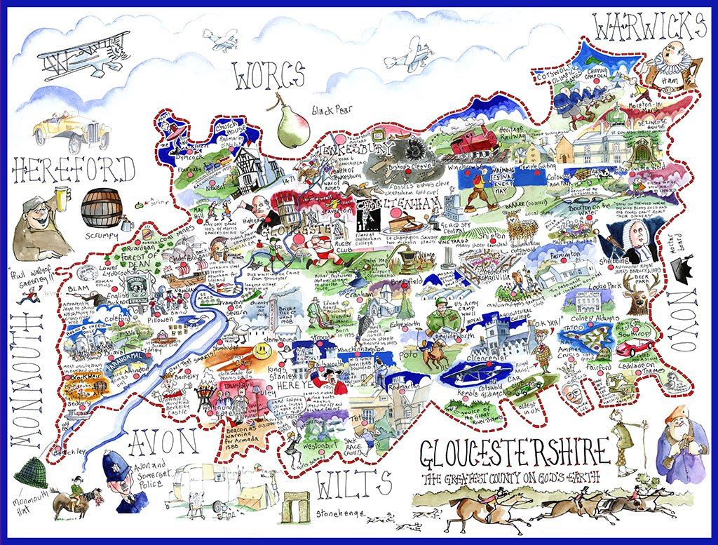 Gloucestershire - Tim Bulmer 1000 piece Jigsaw