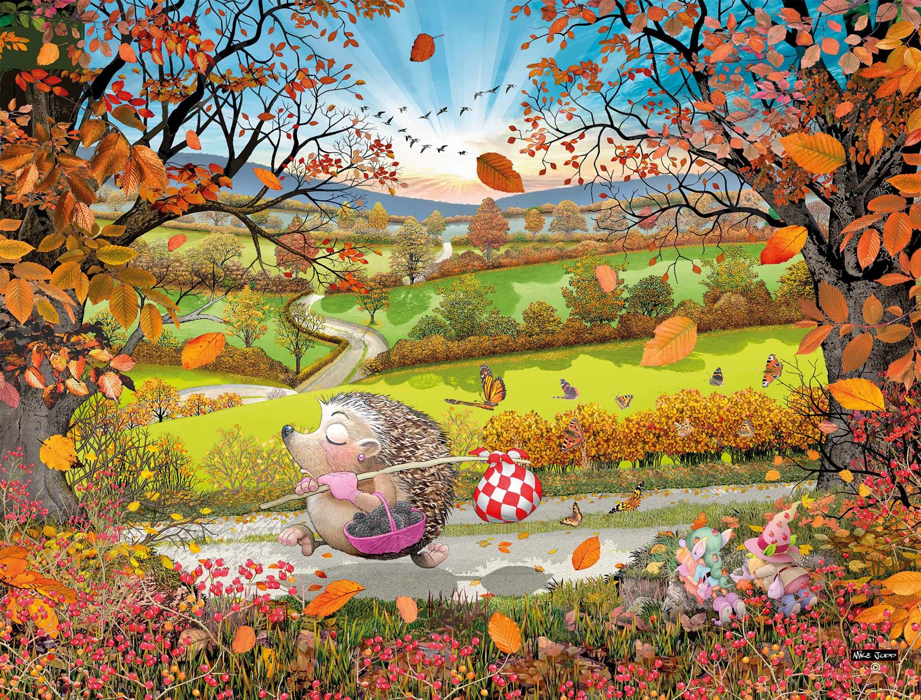 Mike Jupp Priscilla Prickle 1000 Piece Jigsaw Puzzle