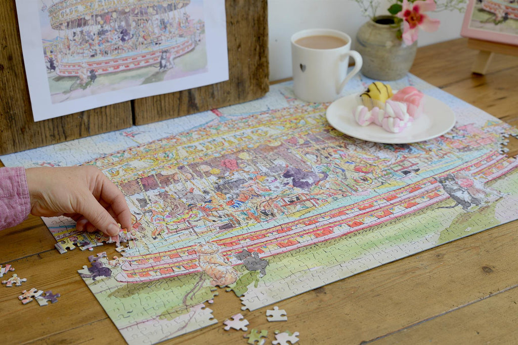 The Cat Carousel 1000 Piece Jigsaw