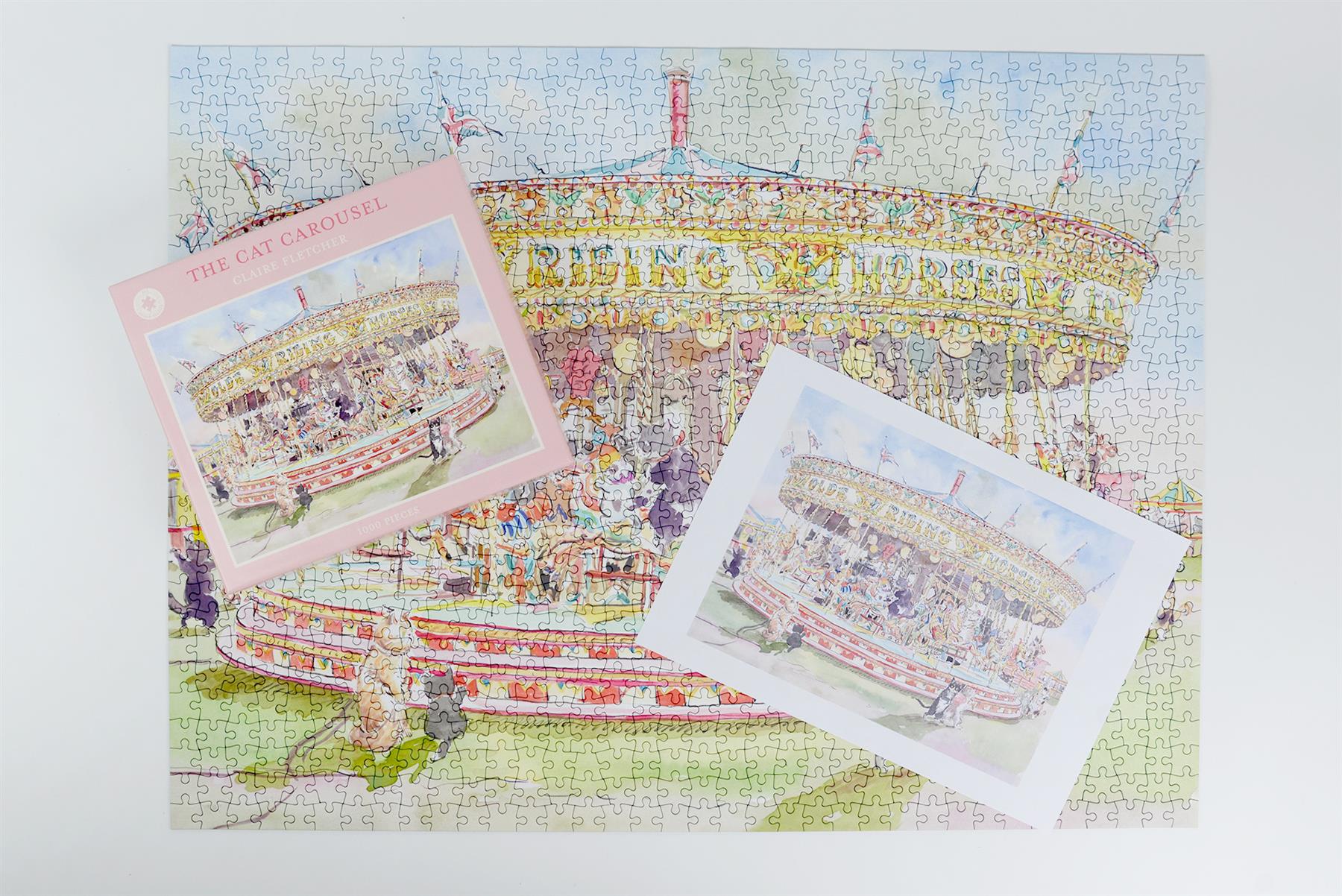 The Cat Carousel 1000 Piece Jigsaw