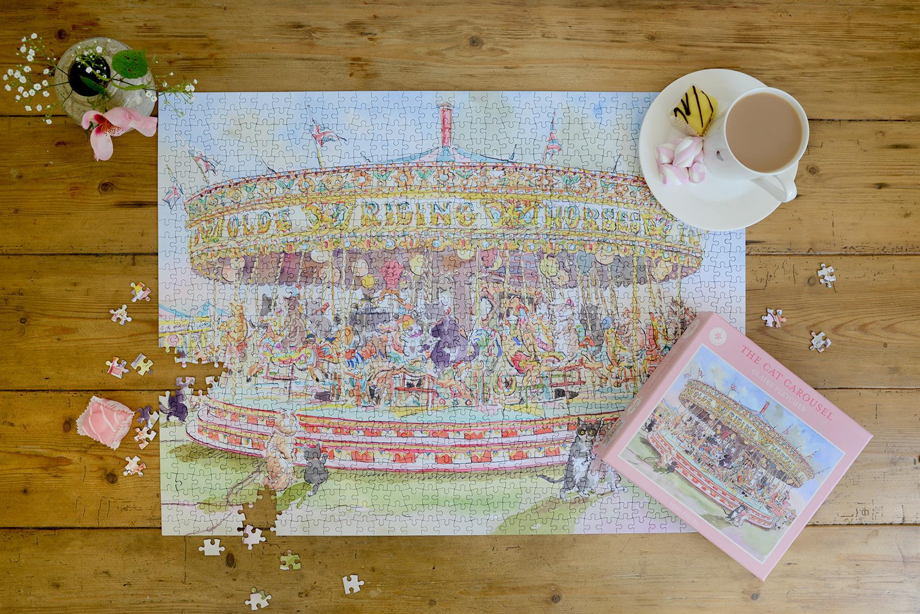 The Cat Carousel 1000 Piece Jigsaw